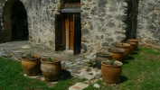 PICTURES/Mission San Juan - San Antonio/t_Artsy Door & Pots.JPG